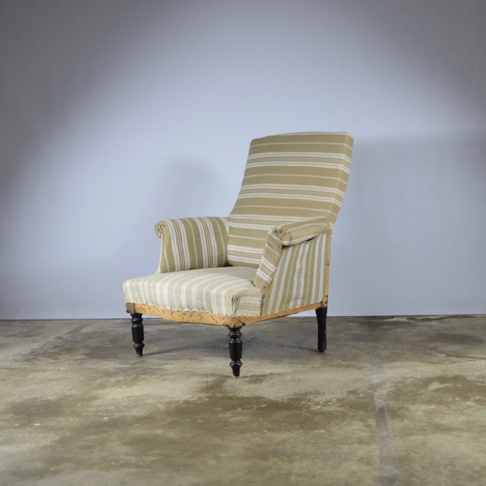 French Fauteuil, full reupholstery included