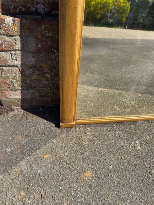 A FABULOUS LARGE ANTIQUE ENGLISH 19TH CENTURY CARVED WOOD GESSO ARCHED TOP GILT OVERMANTEL MIRROR - ADDITIONAL PHOTO 4