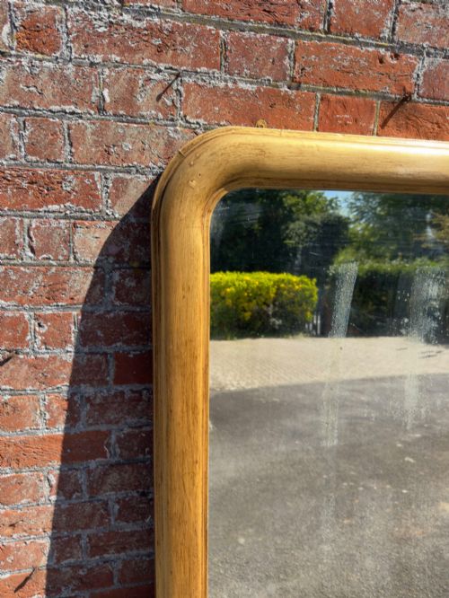 A FABULOUS LARGE ANTIQUE ENGLISH 19TH CENTURY CARVED WOOD GESSO ARCHED TOP GILT OVERMANTEL MIRROR - ADDITIONAL PHOTO 5