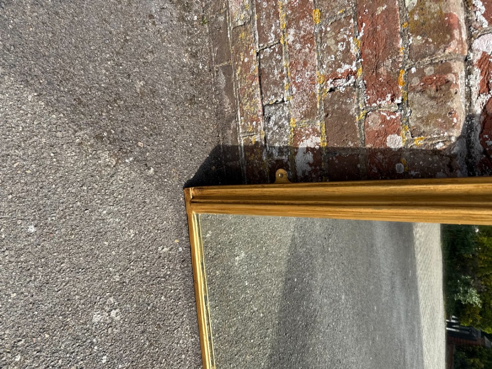 A Wonderful good size Antique English 19th Century carved wood & gesso arched top gilt Overmantle Mirror. View II