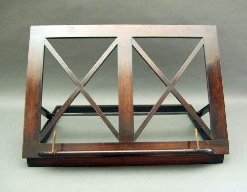 regency rosewood musicbook stand - CATEGORY: ANTIQUE MISCELLANEOUS - DATED REGENCY