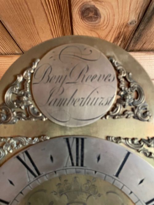 HOOK SPIKE EARLY WALL CLOCK TIMEPIECE PLUS ALARM MAKER BENJ REEVES LAMBERHURST - ADDITIONAL PHOTO 2