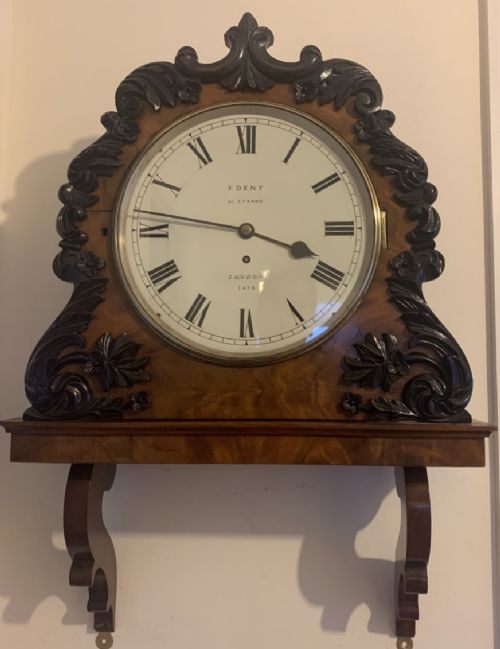 Fusee Wall Dial Clock by F. Dent