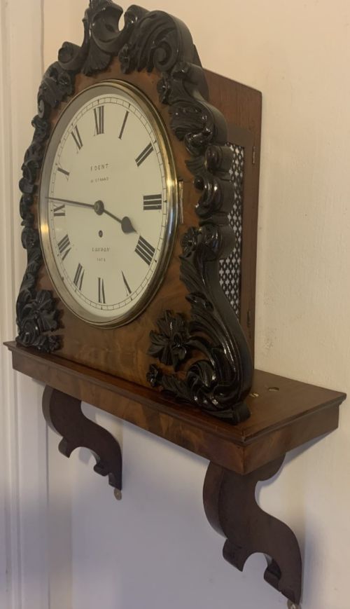 fig 3. Fusee Wall Dial Clock By F. Dent