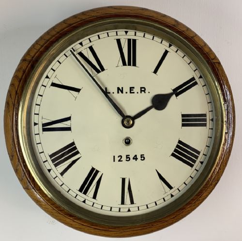 fig 3. L.N.E.R Railway Fusee Wall Clock