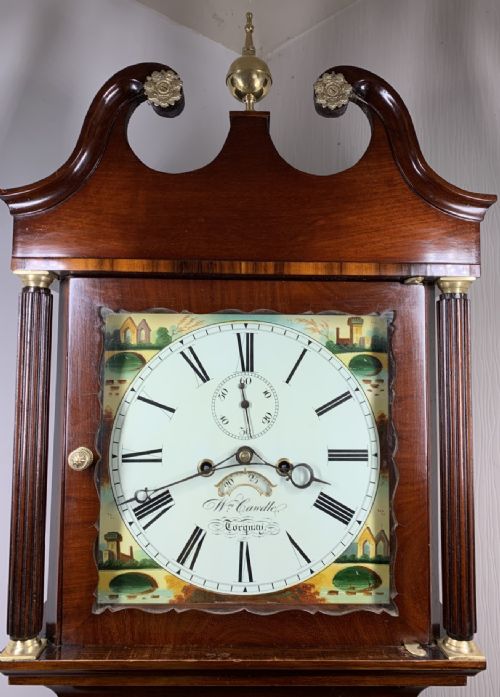 FINE EIGHT DAY LONGCASE CLOCK STUNNING TORQUAY MAKER - ADDITIONAL PHOTO 2