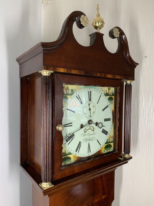 FINE EIGHT DAY LONGCASE CLOCK STUNNING TORQUAY MAKER - ADDITIONAL PHOTO 12