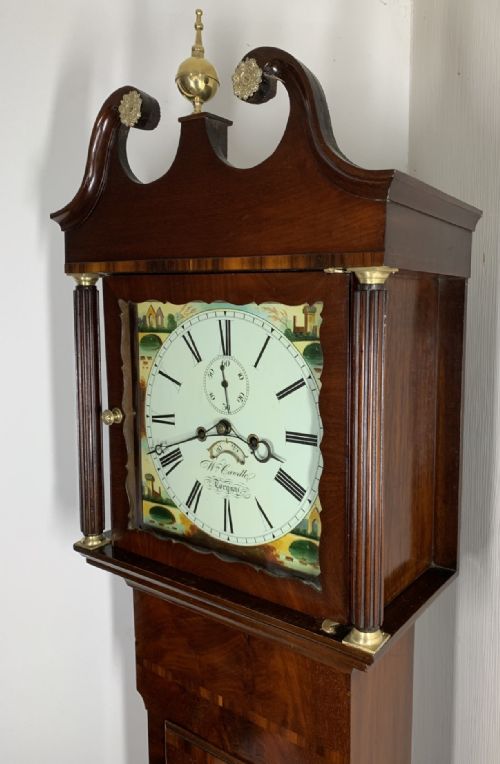 FINE EIGHT DAY LONGCASE CLOCK STUNNING TORQUAY MAKER - ADDITIONAL PHOTO 14