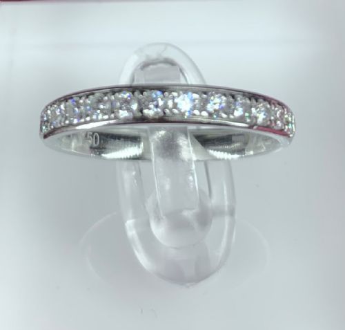 18ct diamond eternity ring wedding band - CATEGORY: ANTIQUE JEWELLERY - DATED 1960