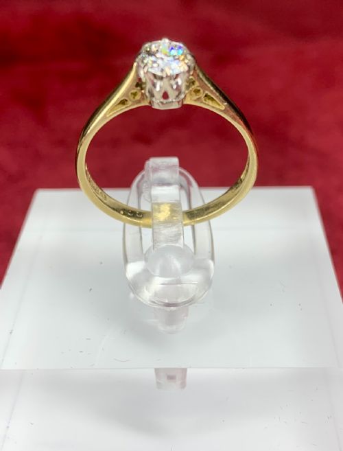 18CT PLAT DIAMOND SOLITAIRE RING - ADDITIONAL PHOTO 14