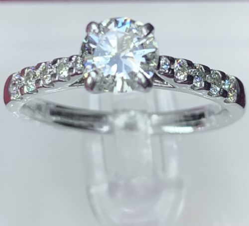 DIAMOND 89CT SOLITAIRE PLATINUM ENGAGEMENT RING STUNNING - ADDITIONAL PHOTO 7