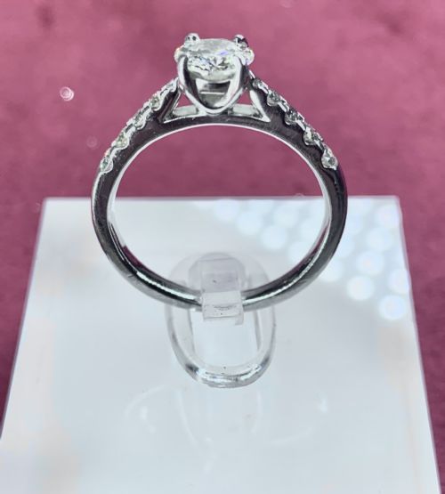 DIAMOND 89CT SOLITAIRE PLATINUM ENGAGEMENT RING STUNNING - ADDITIONAL PHOTO 9