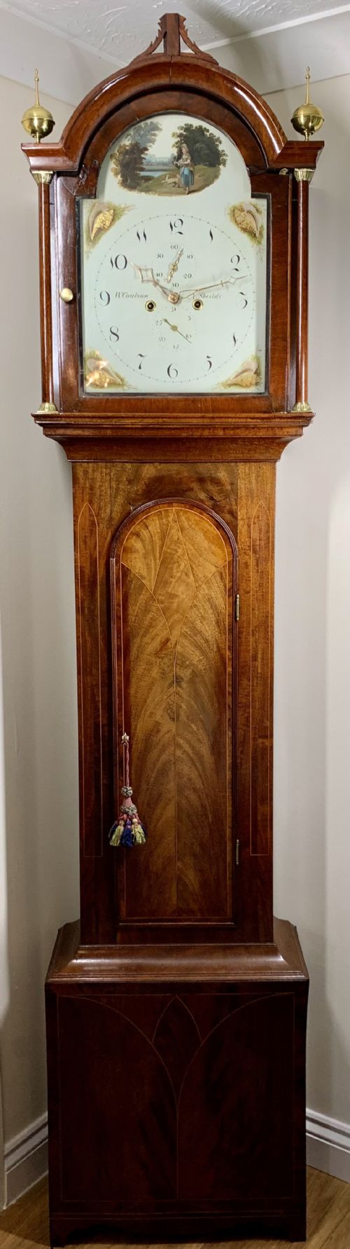 GEORGIAN LONGCASE CLOCK STUNNING AND IMPOSING