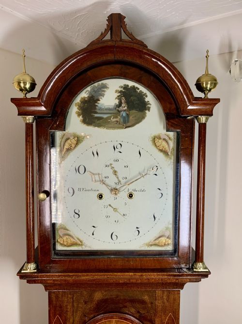 GEORGIAN LONGCASE CLOCK STUNNING AND IMPOSING - ADDITIONAL PHOTO 8