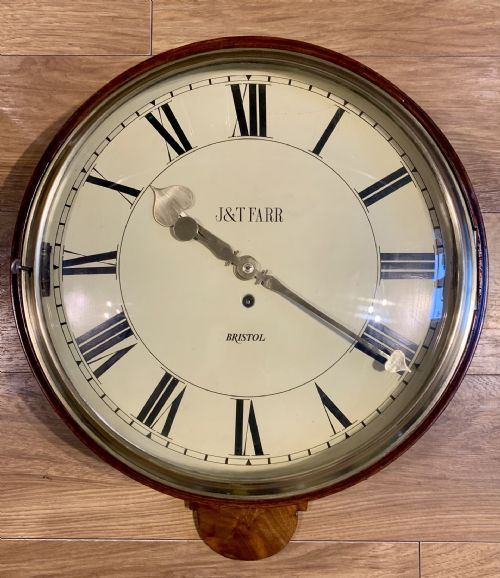 WOOD DIAL REGENCY FUSEE WALL CLOCK STUNNING - ADDITIONAL PHOTO 7