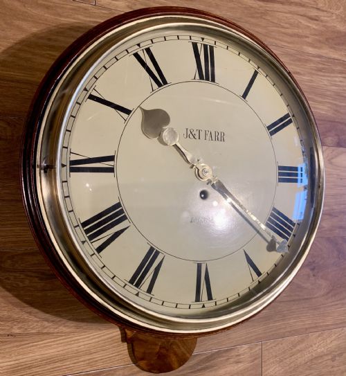 WOOD DIAL REGENCY FUSEE WALL CLOCK STUNNING - ADDITIONAL PHOTO 9