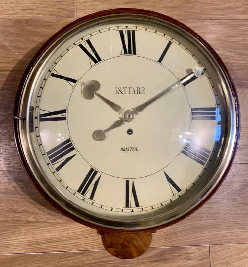 WOOD DIAL REGENCY FUSEE WALL CLOCK STUNNING - ADDITIONAL PHOTO 11