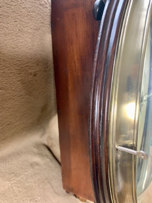 WOOD DIAL REGENCY FUSEE WALL CLOCK STUNNING - ADDITIONAL PHOTO 14