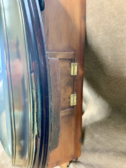 WOOD DIAL REGENCY FUSEE WALL CLOCK STUNNING - ADDITIONAL PHOTO 15