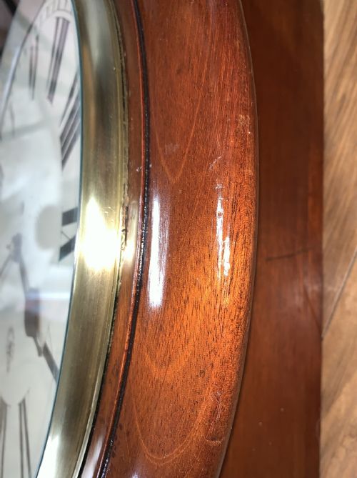 RAF ROYAL AIR FORCE 14 INCH DIAL FUSEE CLOCK F W ELLIOTT 1938 - ADDITIONAL PHOTO 6
