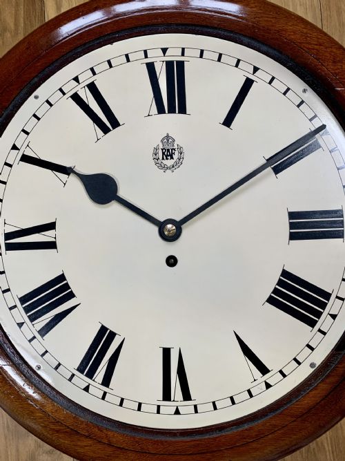 RAF ROYAL AIR FORCE 14 INCH DIAL FUSEE CLOCK F W ELLIOTT 1938 - ADDITIONAL PHOTO 9