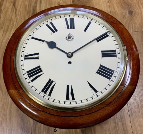 RAF ROYAL AIR FORCE 14 INCH DIAL FUSEE CLOCK F W ELLIOTT 1938 - ADDITIONAL PHOTO 10