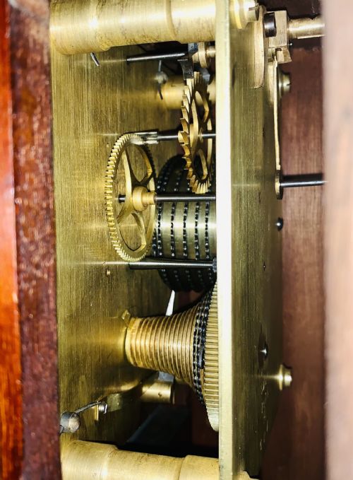 FUSEE DIAL WALL CLOCK GEORGE V LOVELY PIECE - ADDITIONAL PHOTO 11