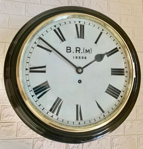 BRITISH RAILWAYS MIDLANDS FUSEE WALL CLOCK - ADDITIONAL PHOTO 5