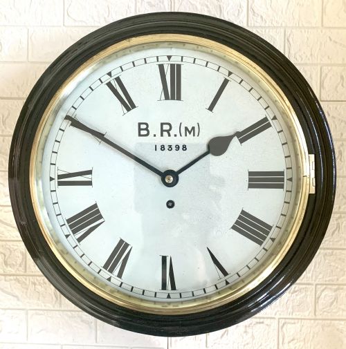 BRITISH RAILWAYS MIDLANDS FUSEE WALL CLOCK - ADDITIONAL PHOTO 6