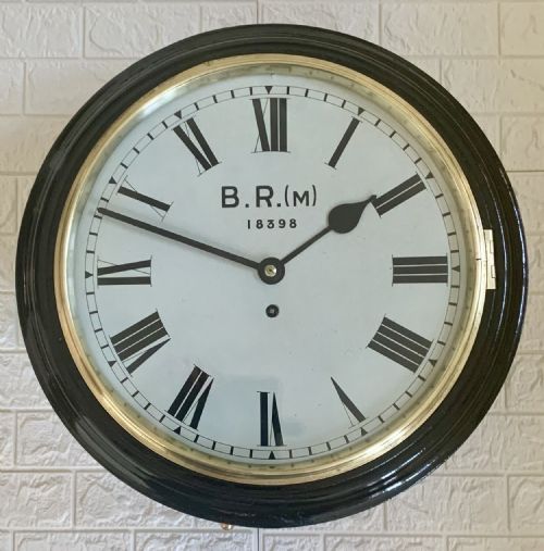 BRITISH RAILWAYS MIDLANDS FUSEE WALL CLOCK - ADDITIONAL PHOTO 10
