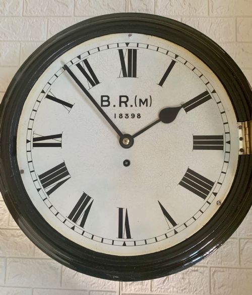 BRITISH RAILWAYS MIDLANDS FUSEE WALL CLOCK - ADDITIONAL PHOTO 2