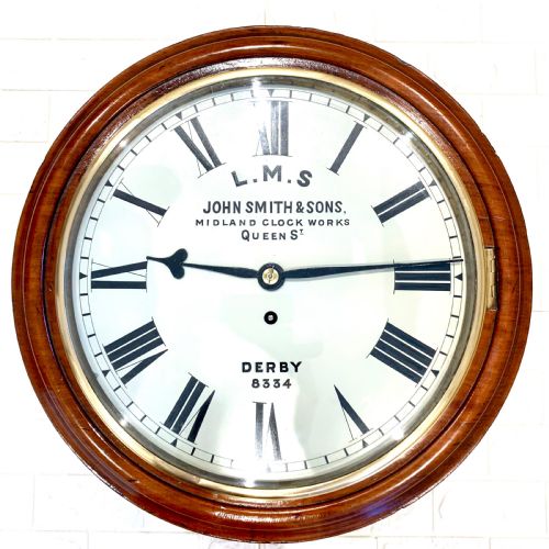 LMS FUSEE RAILWAY WALL DIAL CLOCK EXQUISITE - ADDITIONAL PHOTO 1