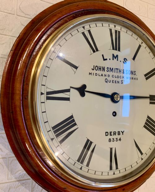 LMS FUSEE RAILWAY WALL DIAL CLOCK EXQUISITE - ADDITIONAL PHOTO 11