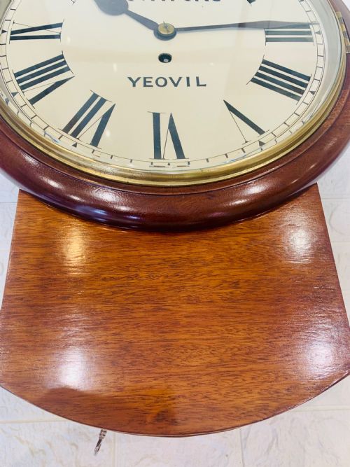 FINE FUSEE DIAL WALL CLOCK SUPERB CONDITION - ADDITIONAL PHOTO 7