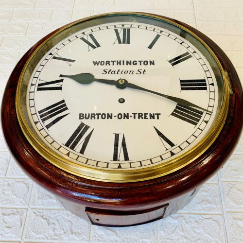 FUSEE DIAL WALL CLOCK LOVELY CONDITION - ADDITIONAL PHOTO 2