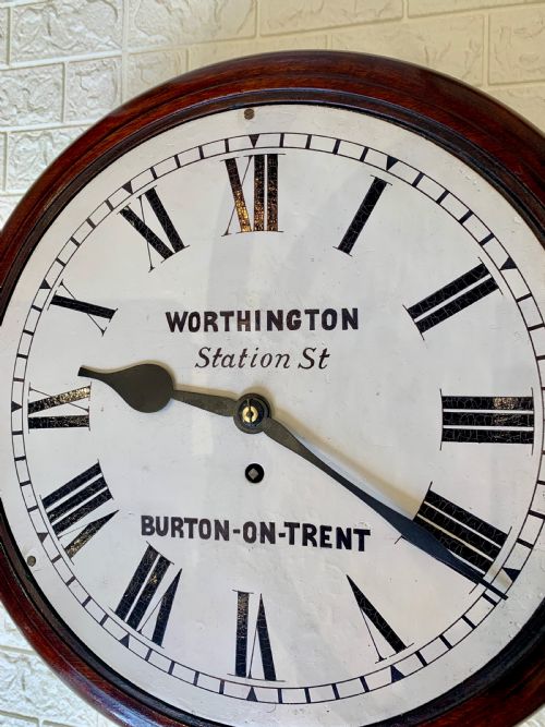 FUSEE DIAL WALL CLOCK LOVELY CONDITION - ADDITIONAL PHOTO 12