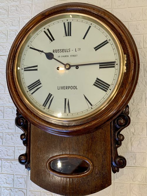 FUSEE DROP DIAL STRIKING WALL CLOCK - ADDITIONAL PHOTO 1