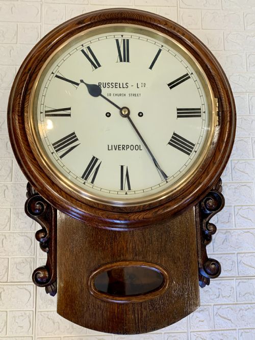 FUSEE DROP DIAL STRIKING WALL CLOCK - ADDITIONAL PHOTO 5