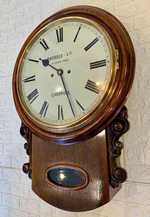 FUSEE DROP DIAL STRIKING WALL CLOCK - ADDITIONAL PHOTO 6