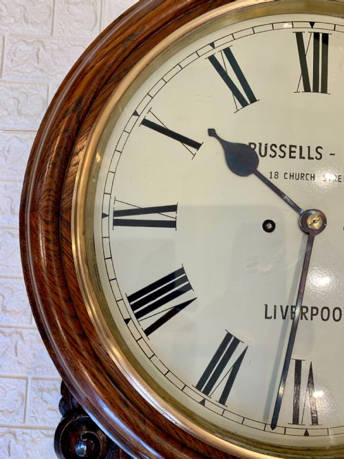 FUSEE DROP DIAL STRIKING WALL CLOCK - ADDITIONAL PHOTO 11