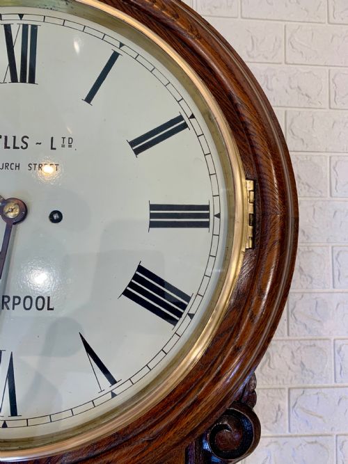 FUSEE DROP DIAL STRIKING WALL CLOCK - ADDITIONAL PHOTO 12