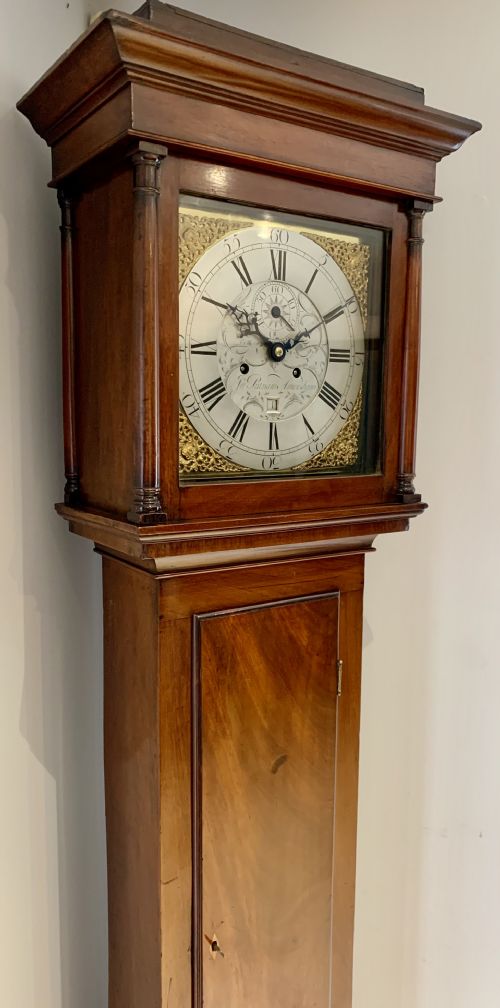 ELEGANT REGENCY OAK LONGCASE CLOCK SUPERB EXAMPLE - ADDITIONAL PHOTO 2