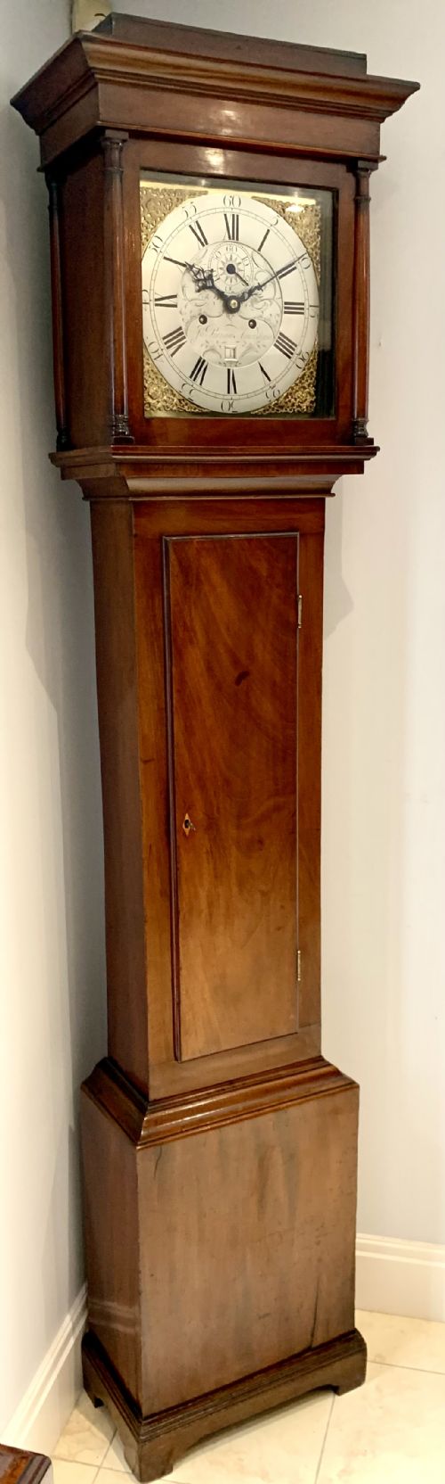 ELEGANT REGENCY OAK LONGCASE CLOCK SUPERB EXAMPLE - ADDITIONAL PHOTO 3