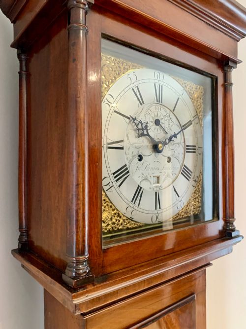 ELEGANT REGENCY OAK LONGCASE CLOCK SUPERB EXAMPLE - ADDITIONAL PHOTO 6