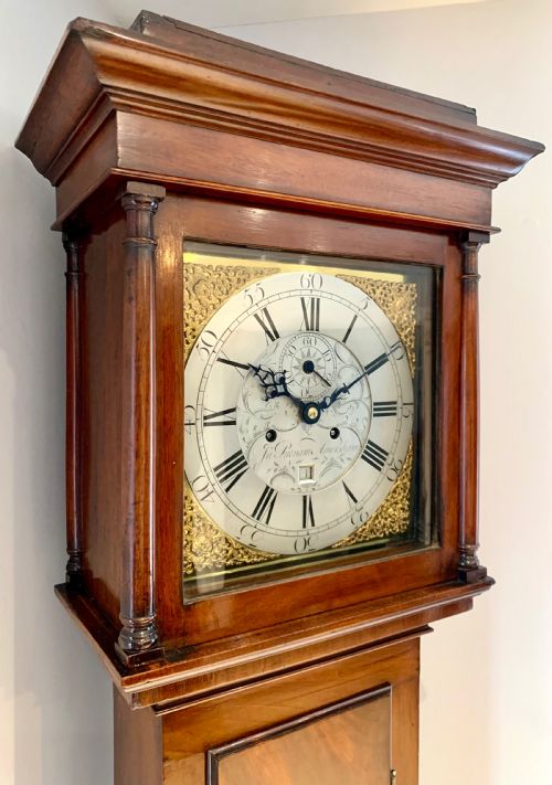 ELEGANT REGENCY OAK LONGCASE CLOCK SUPERB EXAMPLE - ADDITIONAL PHOTO 8