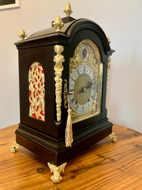 WINTERHALDER EBONISED BRACKET CLOCK STUNNING - ADDITIONAL PHOTO 1