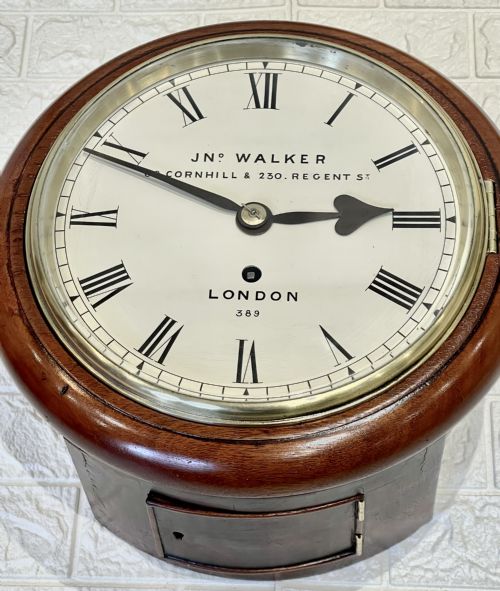 JOHN WALKER DIAL CLOCK EARLY 8 INCH FUSEE - ADDITIONAL PHOTO 10