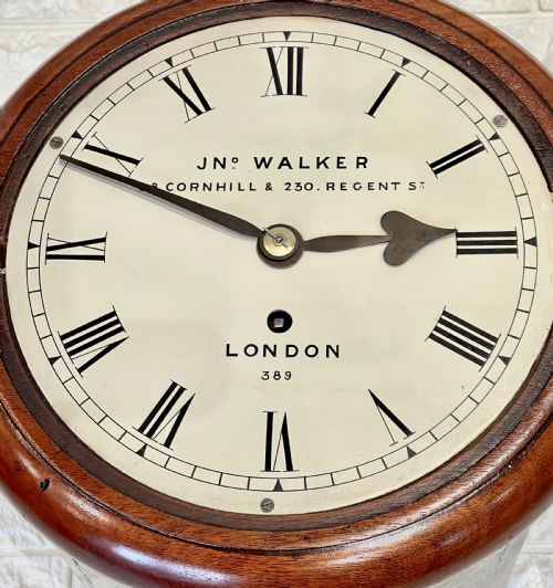 JOHN WALKER DIAL CLOCK EARLY 8 INCH FUSEE - ADDITIONAL PHOTO 11