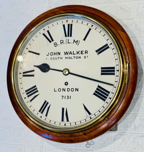 LMS JOHN WALKER FUSEE RAILWAY CLOCK GORGEOUS - ADDITIONAL PHOTO 3