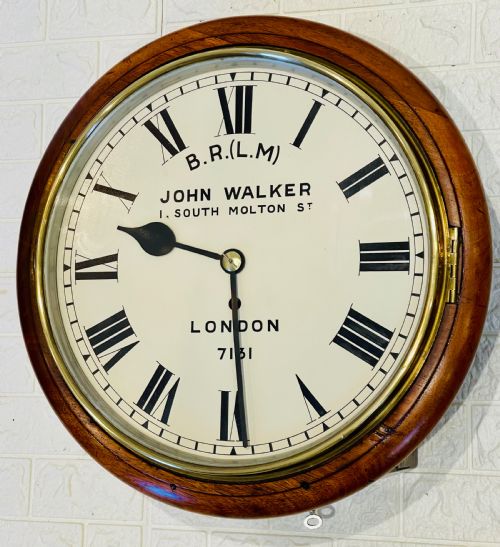 LMS JOHN WALKER FUSEE RAILWAY CLOCK GORGEOUS - ADDITIONAL PHOTO 8